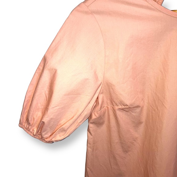 Topshop Poplin Ruffle 100% Cotton Mini Dress - Picture 5 of 13